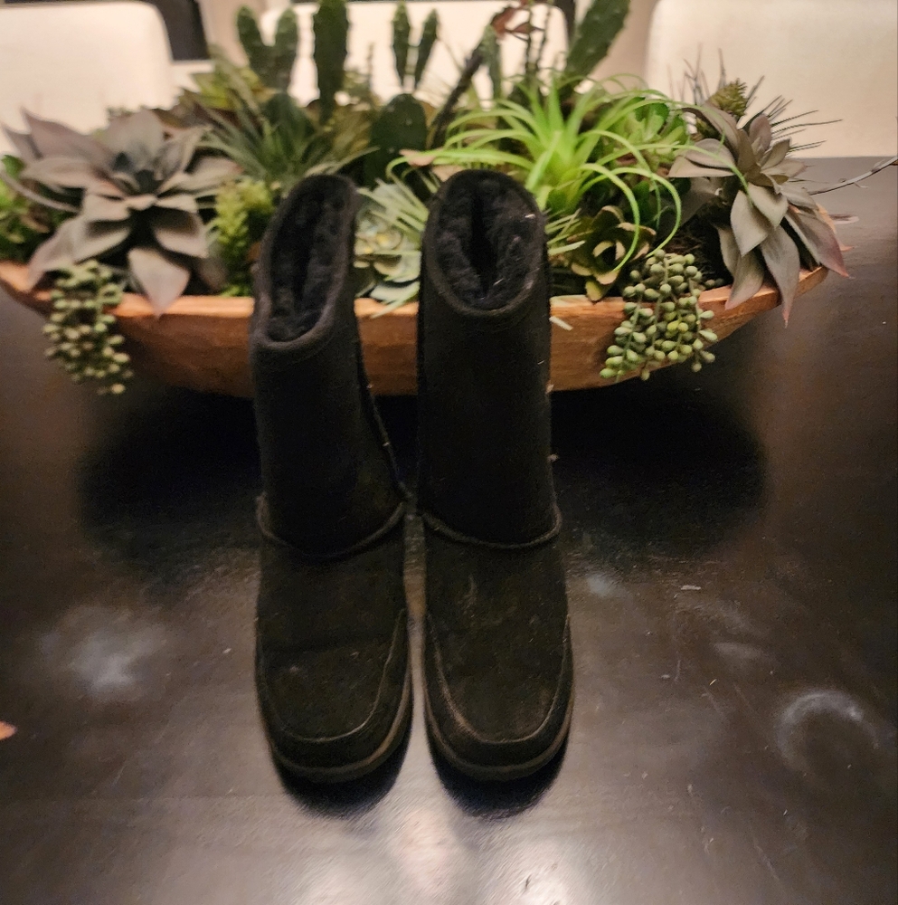 BearPaw Black Winter Boots - Womens Size 7